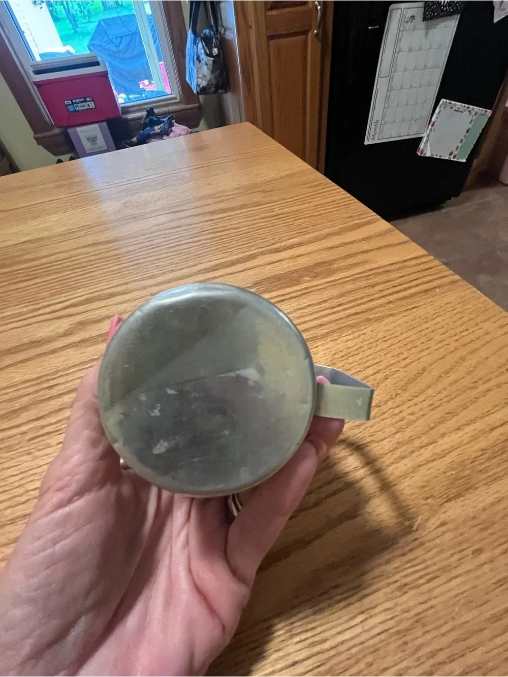 Vintage Aluminum Measuring Cup  Farm House Look 1 Cup measure capacity